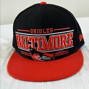 Baltimore Orioles Hat New Era 59Fifty Size 7 3/8 Fitted Cap